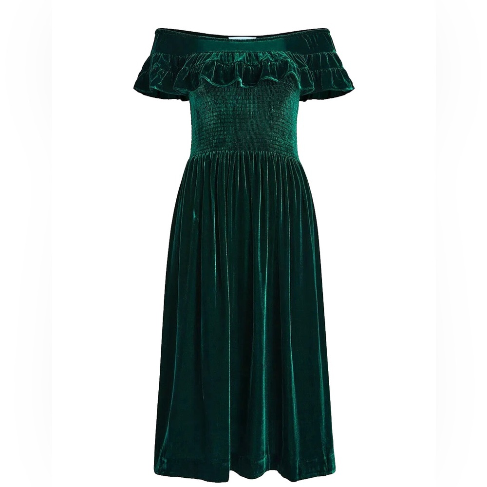 Hill House Home Green Velvet Akilah Nap Dress Never Worn